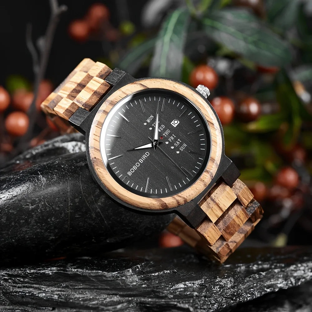 Zebrawood Day-Date Watch